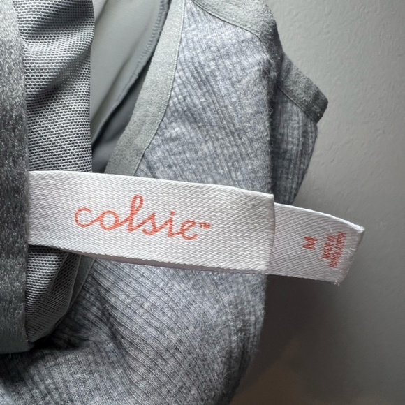 Colsie Women's Ribbed Corset Top Adjustable Strap Boning Mesh Pullover Sz Medium - Picture 5 of 5